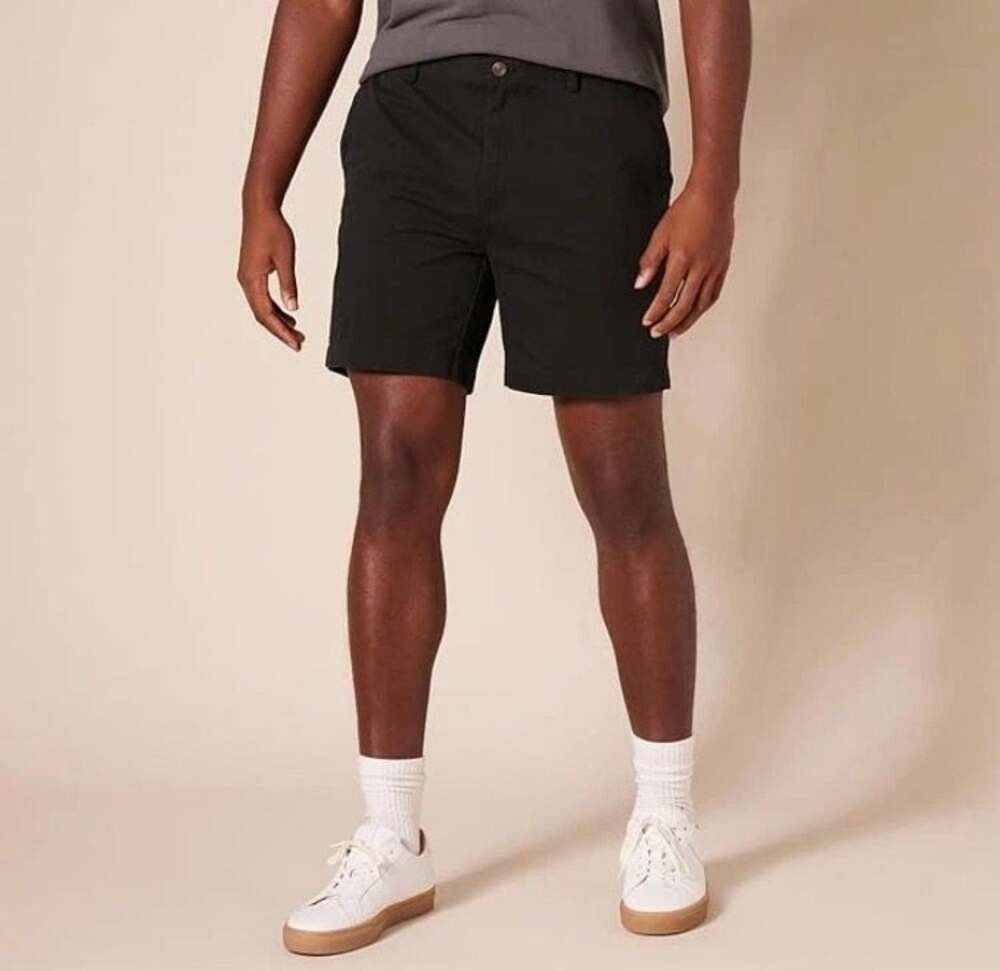 Amazon Essentials Men's Slim-38” Waist- Chino Short Black-NWT